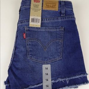 Levis Levi Strauss Denim Jean Cutoff Shorty Short